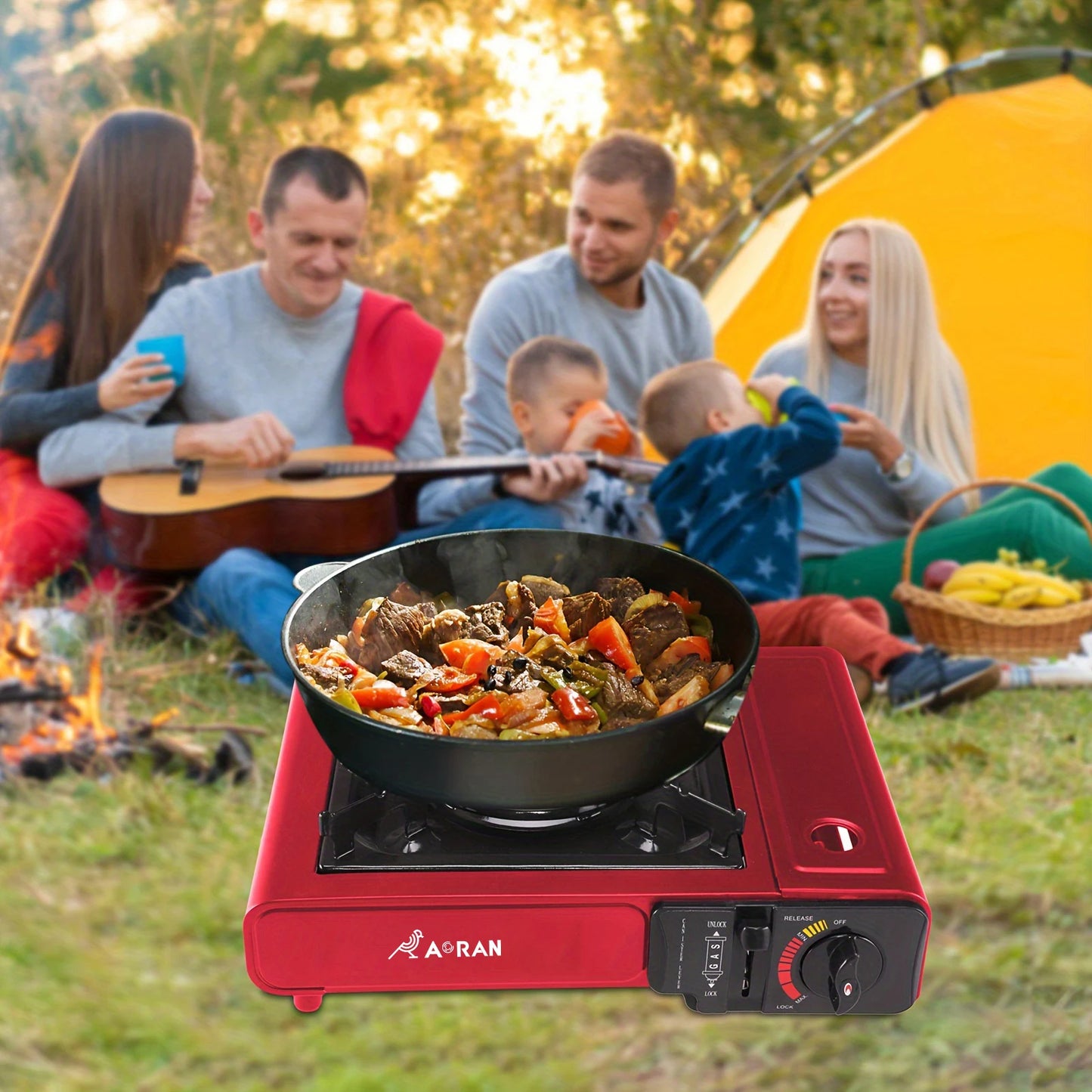 Card Stove Camping Gas 2900W High Power Portable Card  Picnic Home Camping Equipment