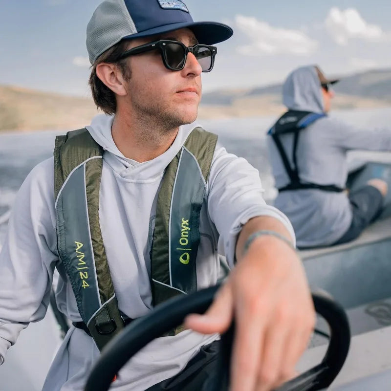 Onyx A/M-24 Automatic/Manual Inflatable Life Jacket, Low Profile, Compact Design or manual Inflation