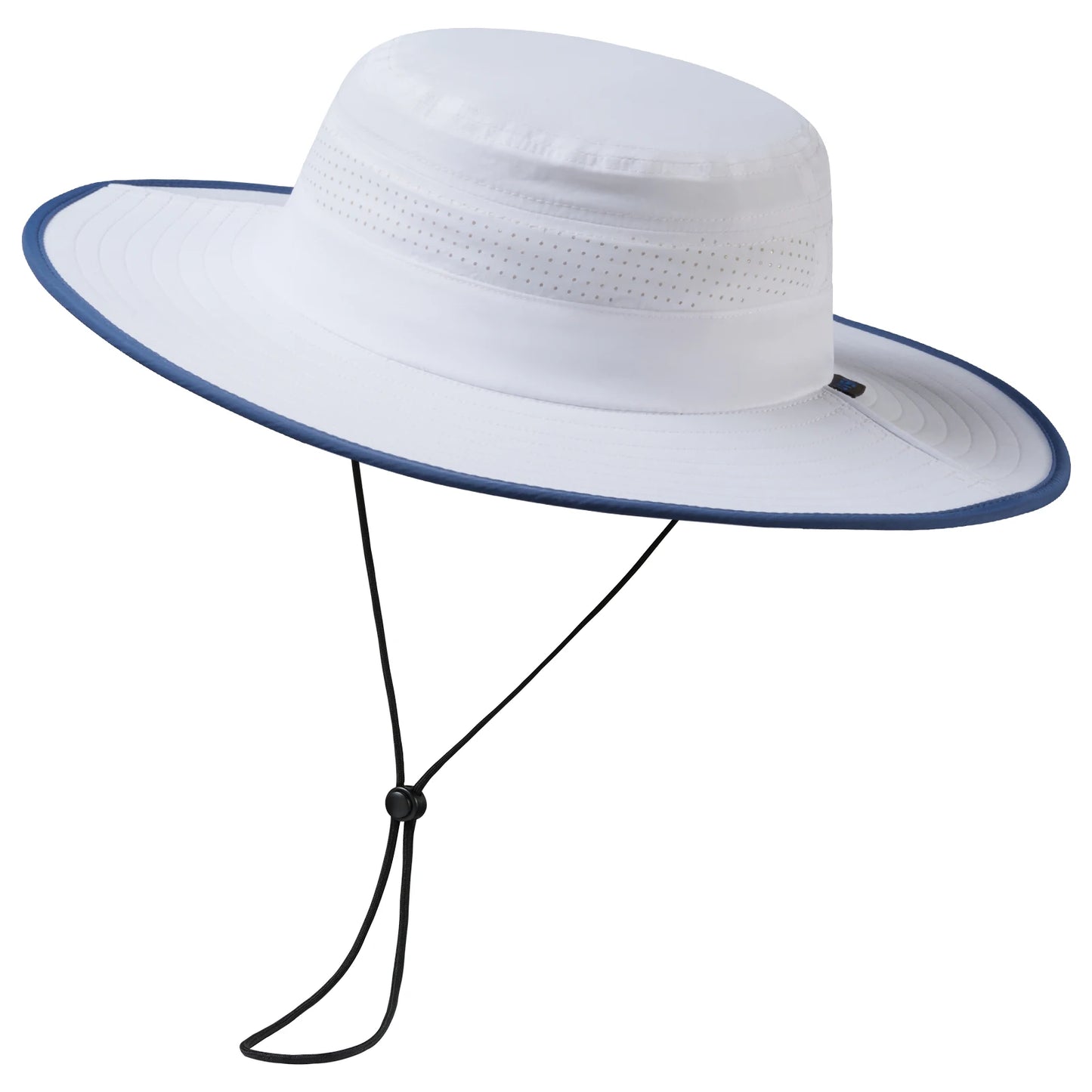 UPF 50+ Foldable Brim Water-Resistant Sun Bucket Hat with Perforated Mesh Adjust for Men Women