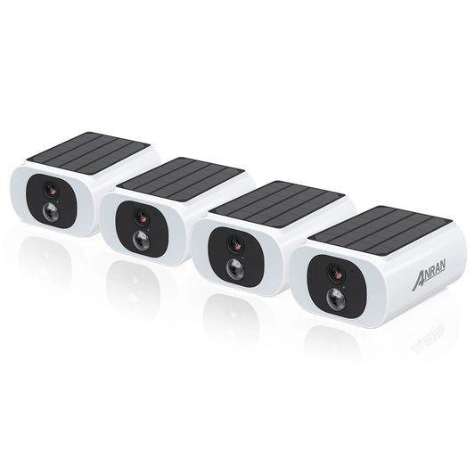 2/3/4 PCS Wireless WIFI Camera 2.4G 3MP Battery Solar SecurityFlood Color Night Vision Local Alarm