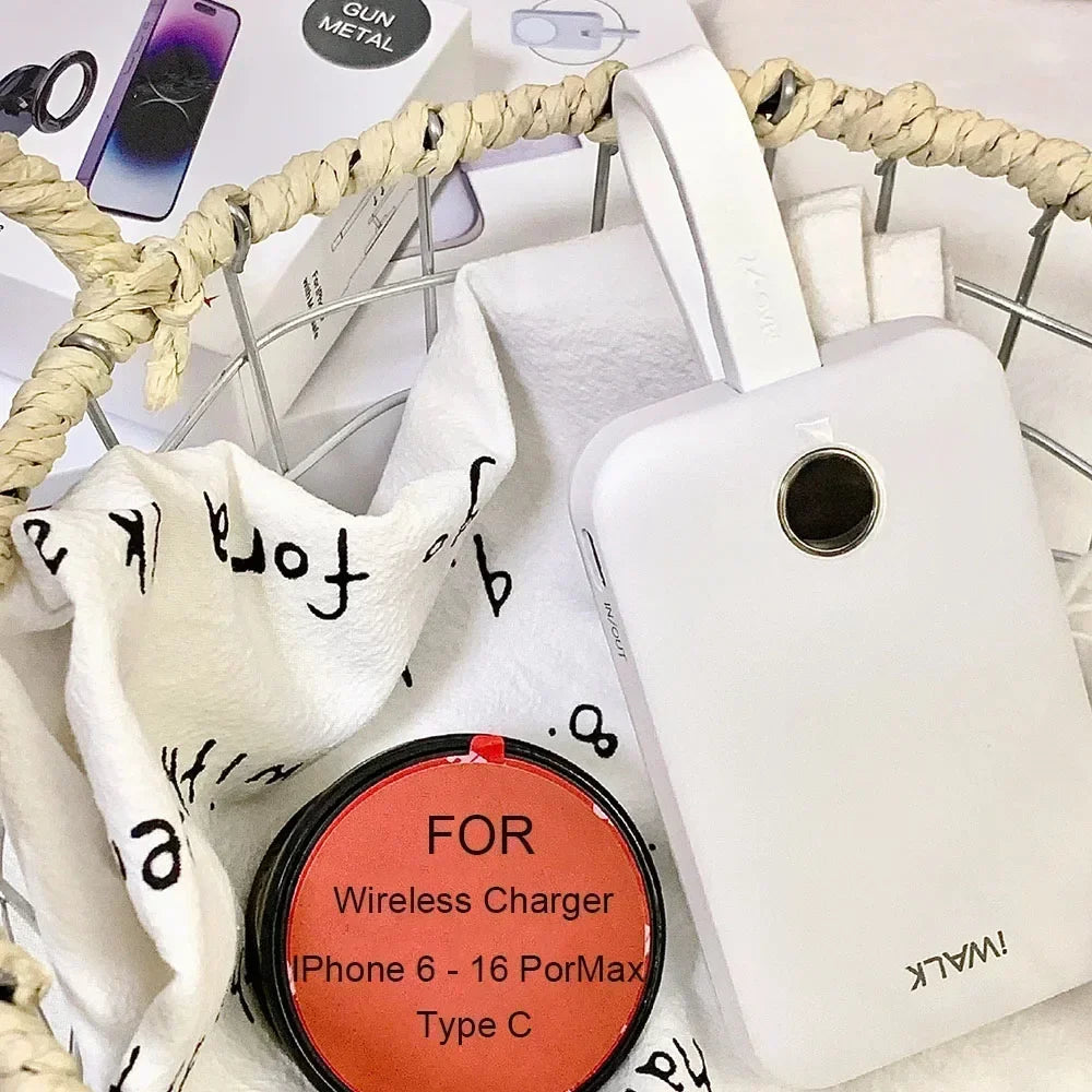 iWALK Magnetic Portable Charger 10000mAh: 15W Wireless 30W Fast Charging USB-C Cable iPhone,Samsung