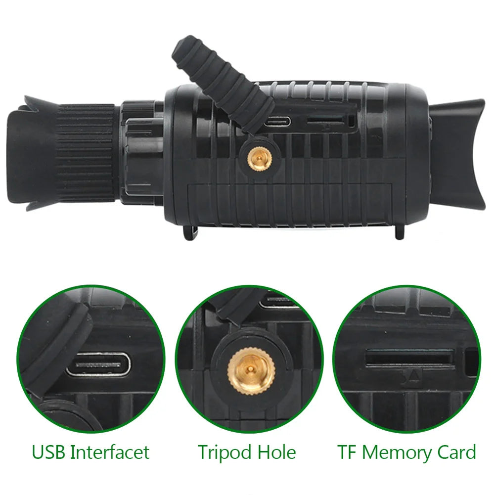 R7 Digital Night Vision Monocular Telescope 5X Zoom Full HD Infrared Night Goggles Hunting Camping