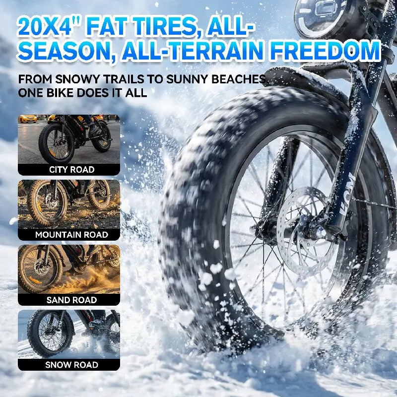  2000w 50kmh E-Bike,14 20 Inch Capable Of Climbing 45° Slopes 48v 10ah 15ah 17.5ah 20ah Battery