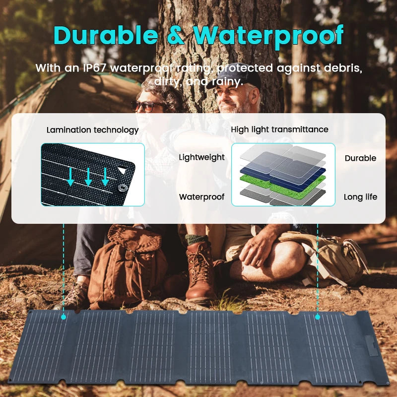 400W / 200W / 100W / 54W / 36W / 21W Solar Charger,Portable Waterproof Fold Solar Panel Camping RV