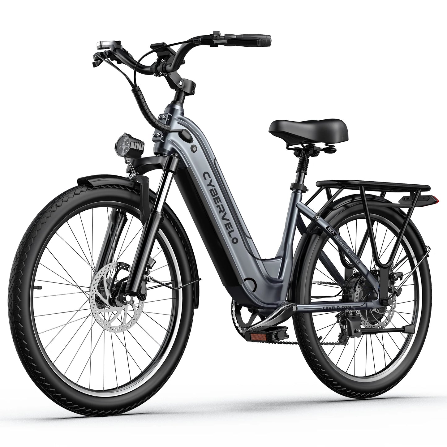 26" Electric E Bike with 7-Speed,1000 Peak, Adults,up 80 Miles Removable Battery