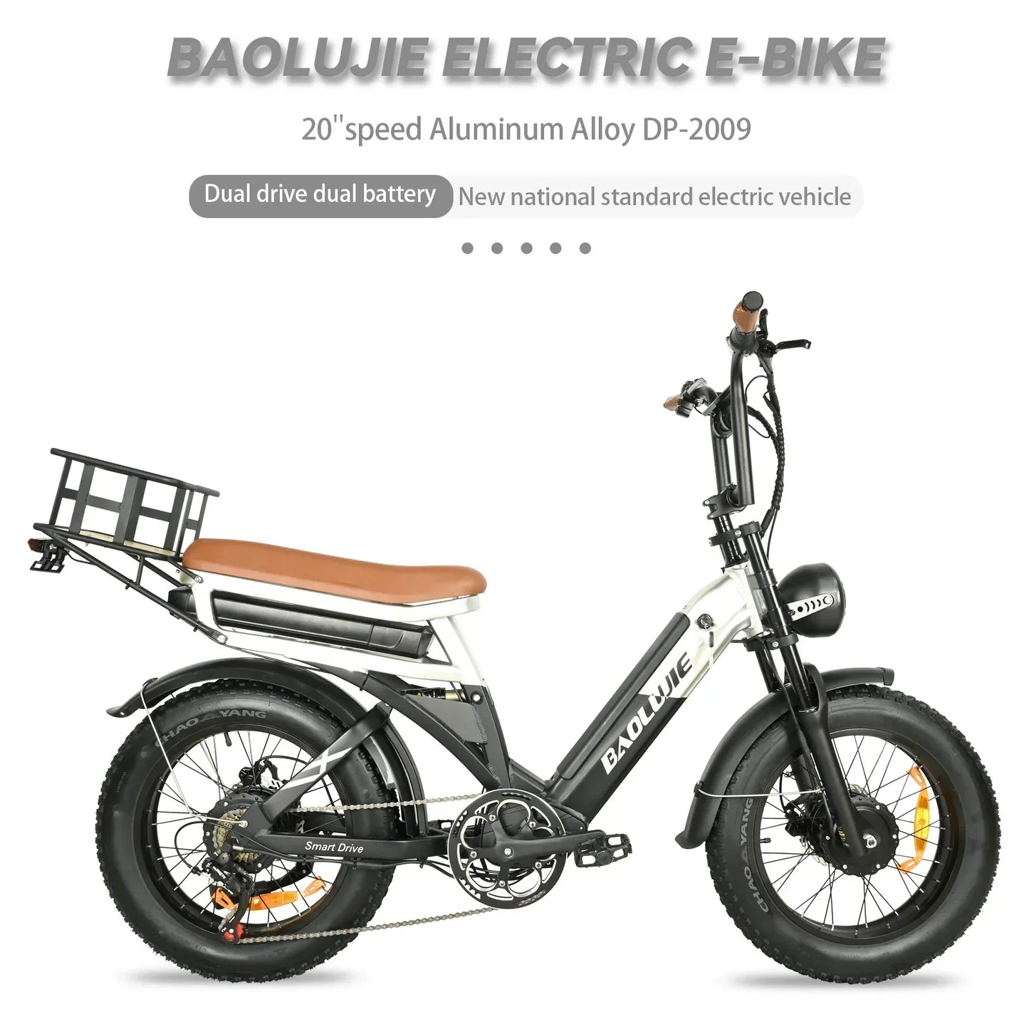 Electric bicycle  2000W  48V 30AH battery adult 20-inch tire Multi functional all terrain E-bike