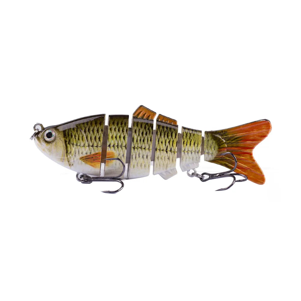 10cm/16.5g Robotic Lure,Treble Hooks Lifelike Slow Sinking Bait Bionic Swimming Bait Fresh/Salt