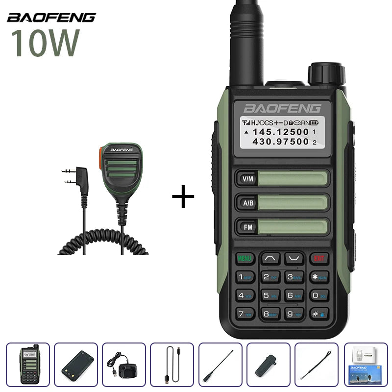 Waterproof Walkie Talkie Dual Band High Power Radio Dual Band Vhf Uhf CB Ham Radio Long Range