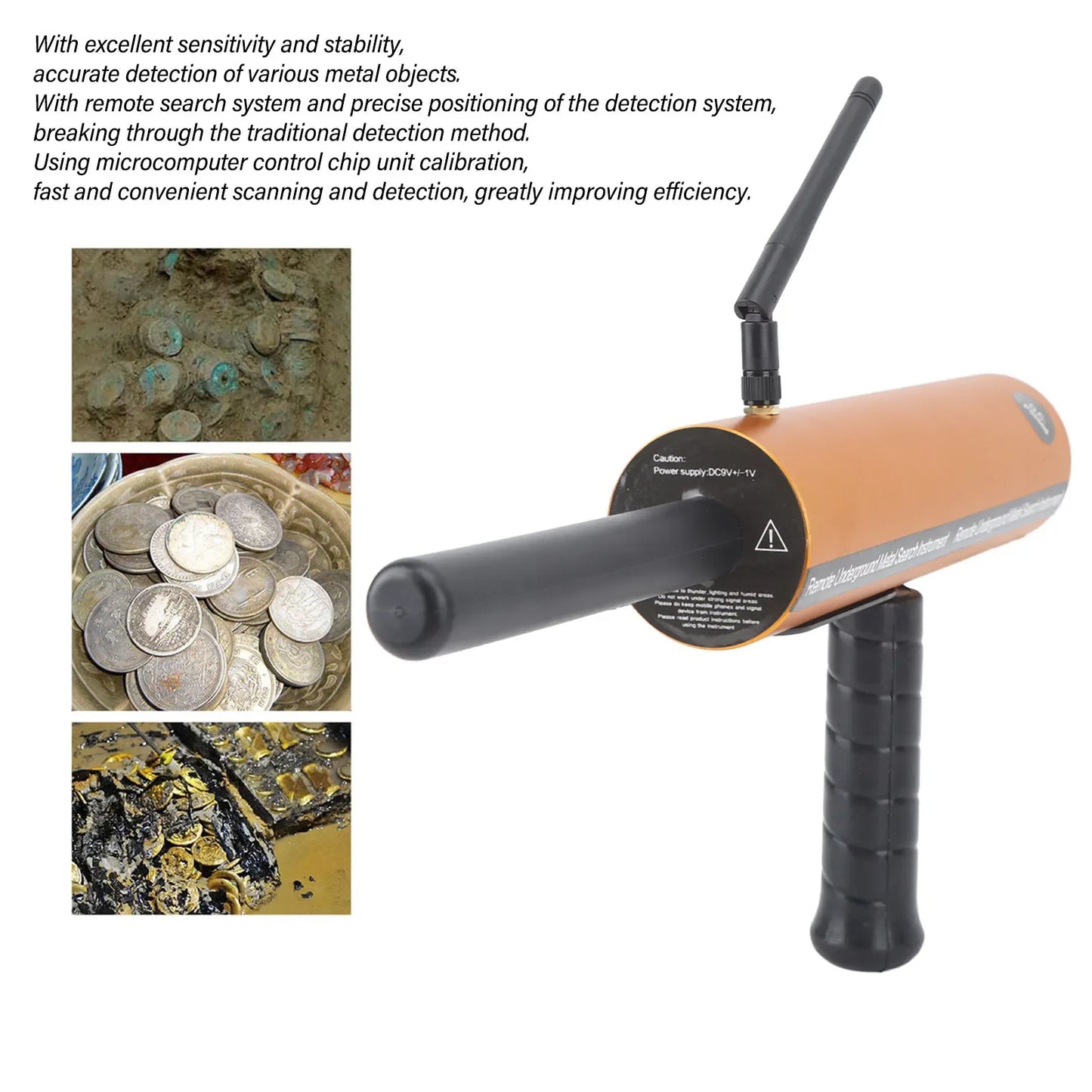 AKS Metal Detector 1000M 15M Inspection Depth Underground Metal Scanner for Gold Silver Copper