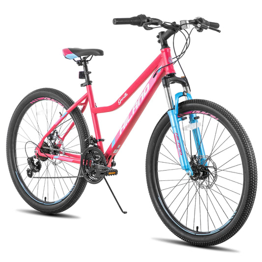 26 Inch Womens Mountain Bike, Step-Through Frame,Shimano 21 Speeds,Suspension Fork MTB Adult