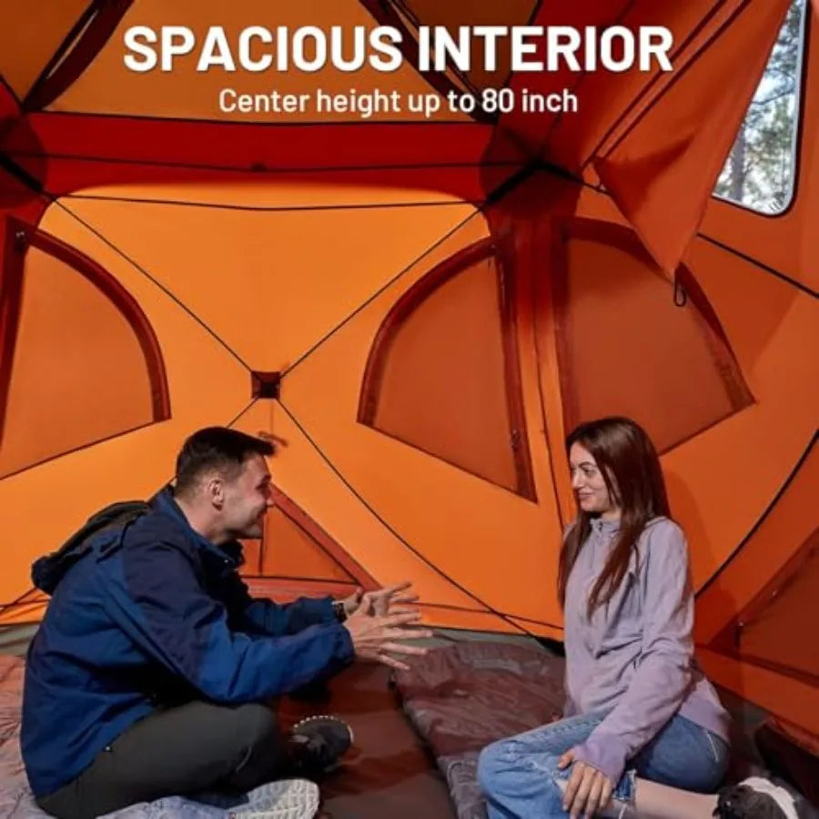 Pop-Up Weather Resistant CampHub Tent,for 4 ,Outdoor Adventures: Easy 60 Second Set-Up Portable