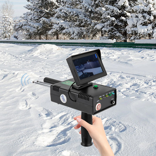 Durable Metal Detector with 3937ft Detection Range, 98.4ft Depth, Detects Gold, Silver+ LED Display,