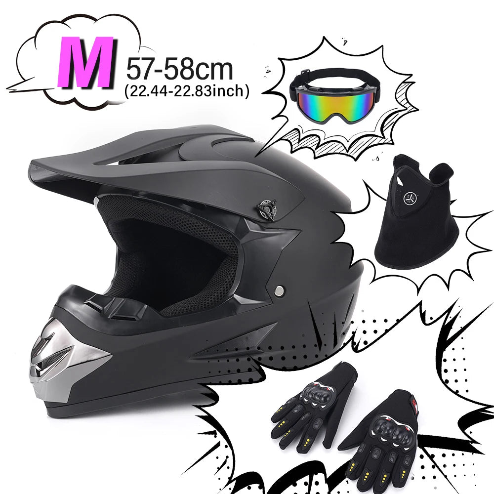 Motorcycle Full Face Helmet Men Women Fashion with Dual Lens racing full face helmet motorcycles