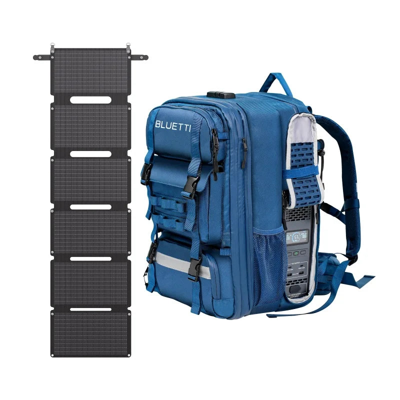 [US Stock] BLUETTI Handsfree 1 Solar Backpack Power Station, 268.8Wh 300W LiFePO4 Solar Generator