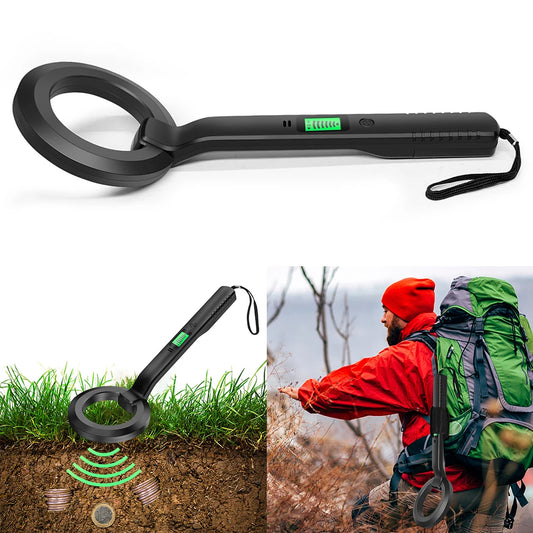 Handheld Alarm High Sensitivity Pinpointer Search 360°Scanning Coil Metal Detect Tool 3 Modes Coins