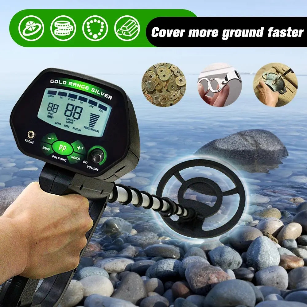 MD-4090 Metal Detector Professional  LCD Treasure Gold Detector High Precise Search