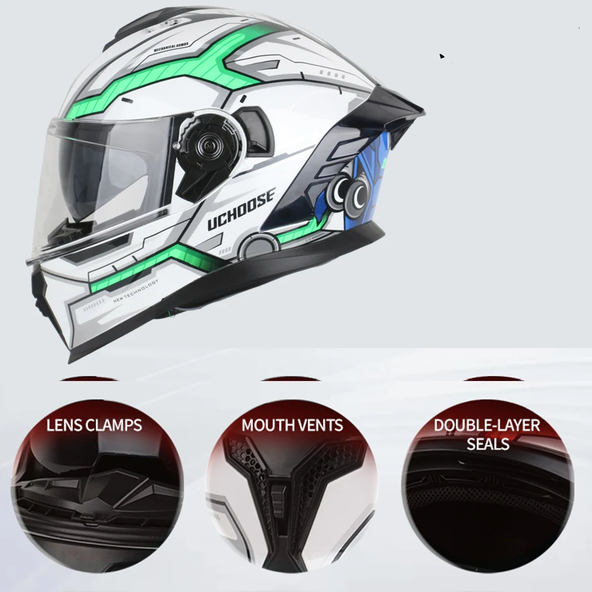 DIY modular helmetDOT Motorcycle Helmet Four Seasons Motocross Racing Modular Flip Up  Men Women