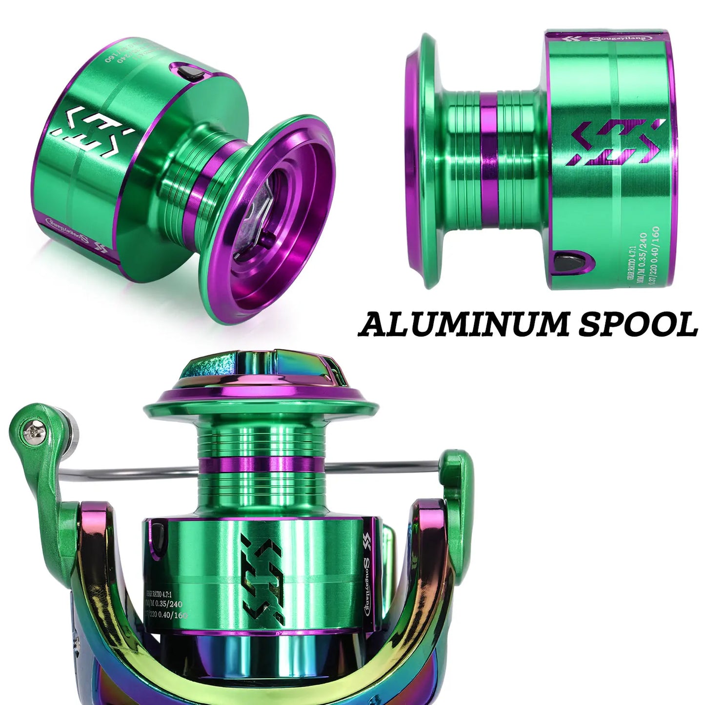 Spinning Fishing Reel 1000-4000 Metal Spool Saltwater Max Drag 10kg Fishing Carp Reel Fishing Tools