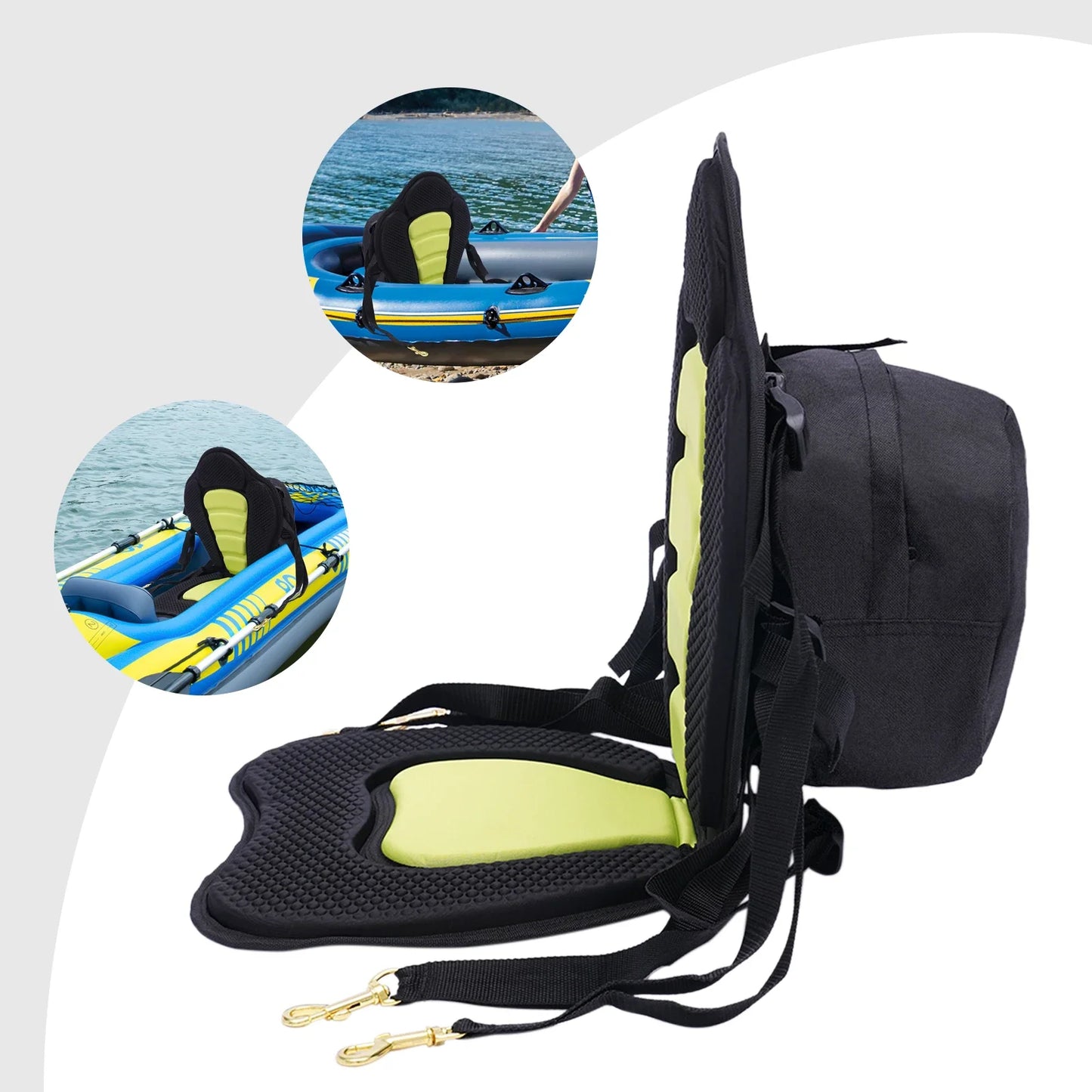 Boat Cabin Seating Waterproof Breathability Padded Kayak Seat with Storage Bag for Drifting Fishing