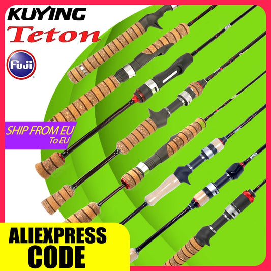 LUL SUL 5'2" 6' 6'3" 6'4"6'2" 6'6" Fishing Rod Lure,Spin/cast FUJI Carbon 1-4g 0.8-3g 2-10g M-Fast