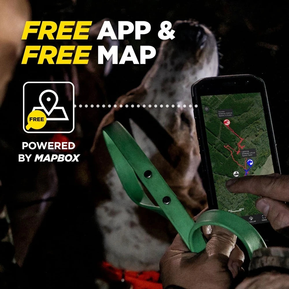 Hunting Ecollar GPS Dog Training Collar,Remote, 9 Mile Range, Tracking & Containment for big Dog
