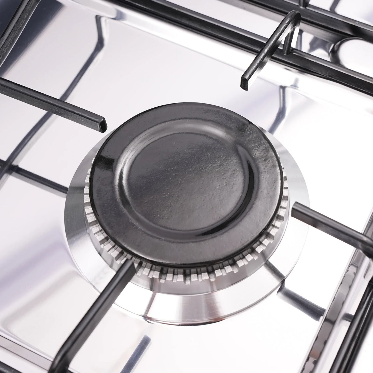 5-Burner Gas Stove: 2.5KW Power Efficient 5 Knobs Durable Independent Control, Heat Energy-Saving