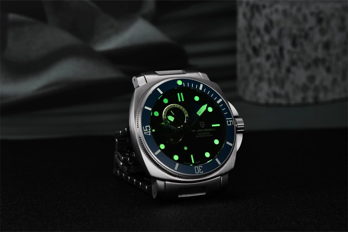 PAGANI Men's Mechanical Watch - Sapphire Crystal, Stainless Steel, Waterproof Stylish Wristwatch