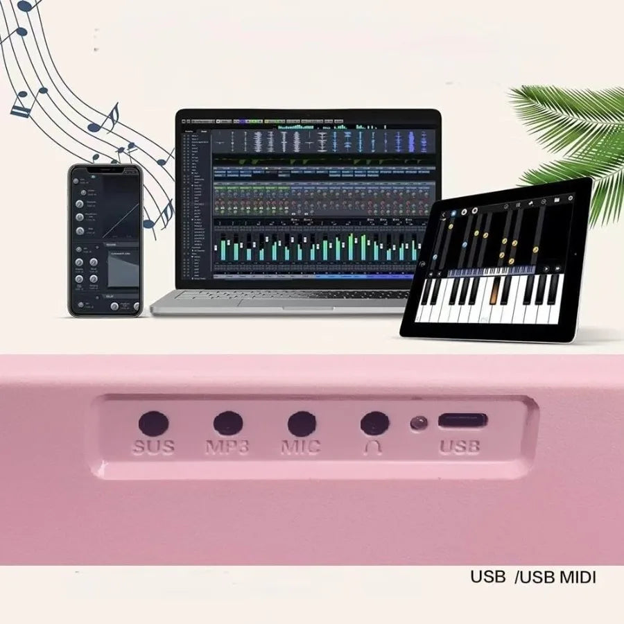 88 Key Foldable Electronic Piano,180 Folding Design, Enhanced Portability,TrueGrand Piano Sound