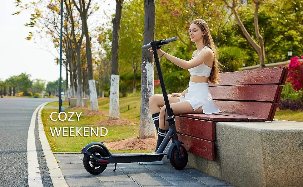 E-Scooter 36V 10.5AH High Capacity Battery 21Miles Long Range 19Mph 350 Motor 8.5Inch Tyres Foldable