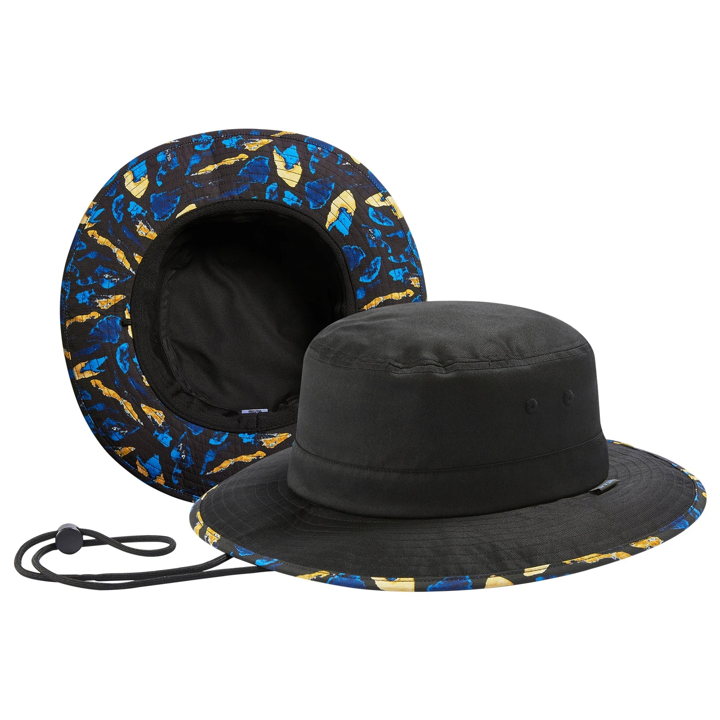 UPF 50+ Foldable Sun Hat Patterned Under Brim Bucket,Summer Hiking Fishing Beach Safari Men Women