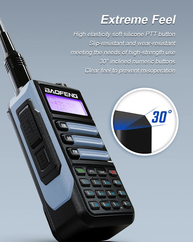 Waterproof Walkie Talkie Dual Band High Power Radio Dual Band Vhf Uhf CB Ham Radio Long Range