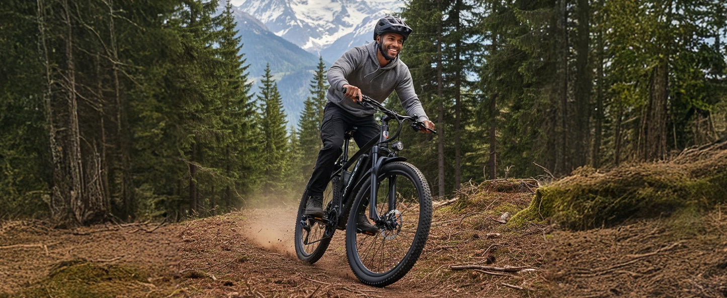 26'' E-Bike, Adults,750W Peak Motor Mountain,22MPH, upto45 Miles,7-Speed,Removable Battery