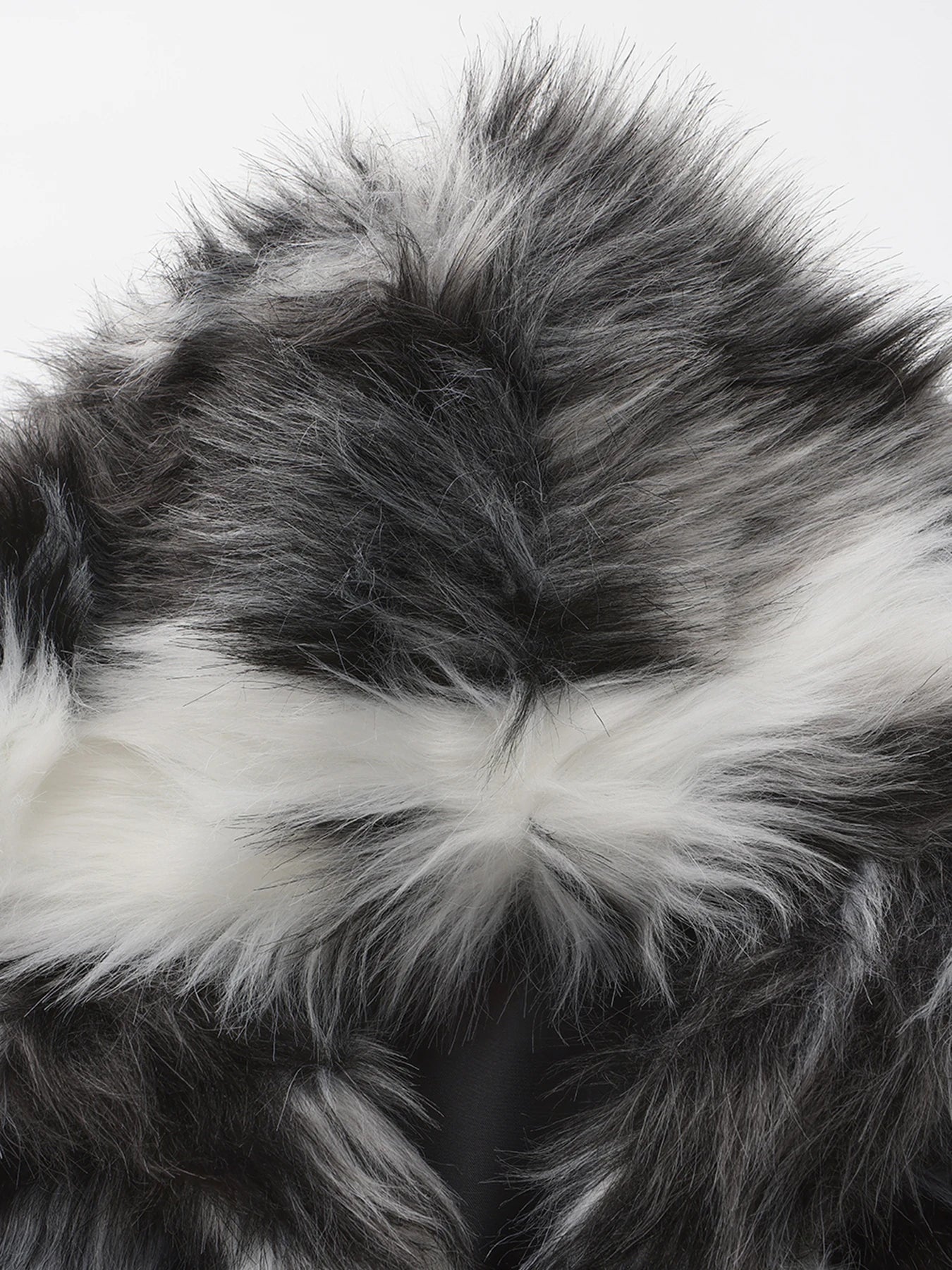 Men`s Luxury Faux Fur Hoodie Vest Long Coat Sleeveless Fluffy Warm Plush Overcoat,Pockets &Hood