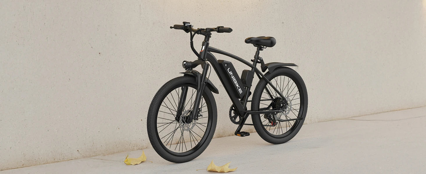 26'' E-Bike, Adults,750W Peak Motor Mountain,22MPH, upto45 Miles,7-Speed,Removable Battery