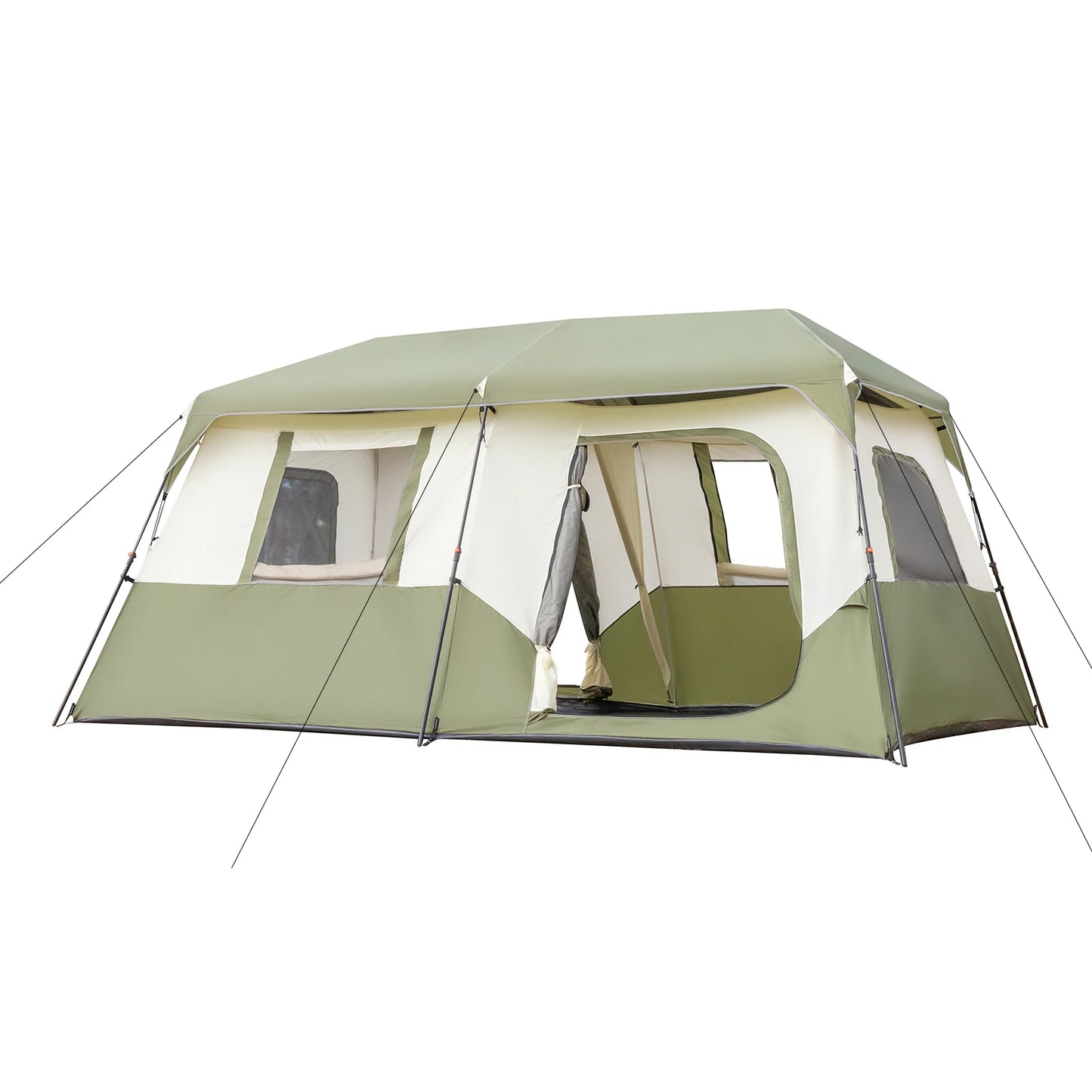 8 Person Tent Setup in 60 Seconds, Rainfly & Windproof, Carry Bag for Family Camping & Hiking