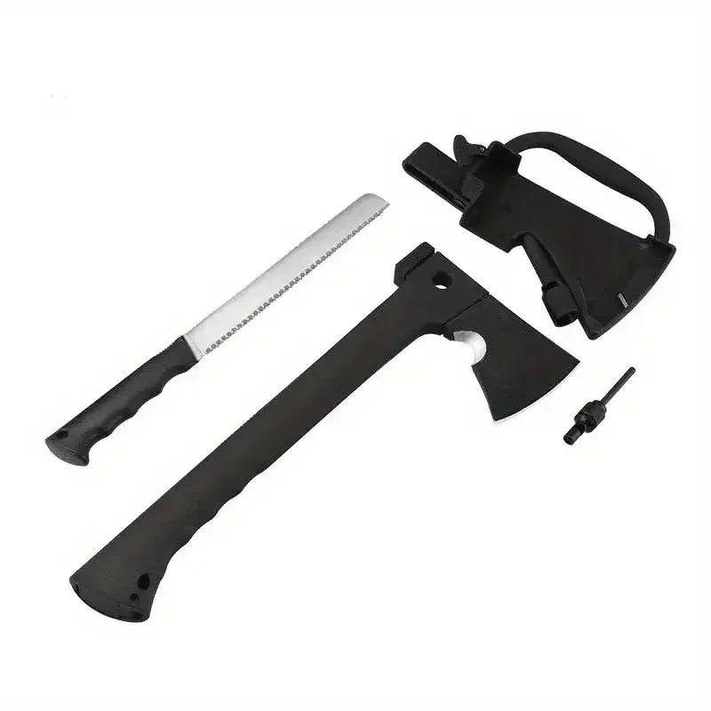 Camping Axe, Survival Gear Lightweight, Nested Serrated Wood Saw Knife, Magnesium Fire Starter Tool