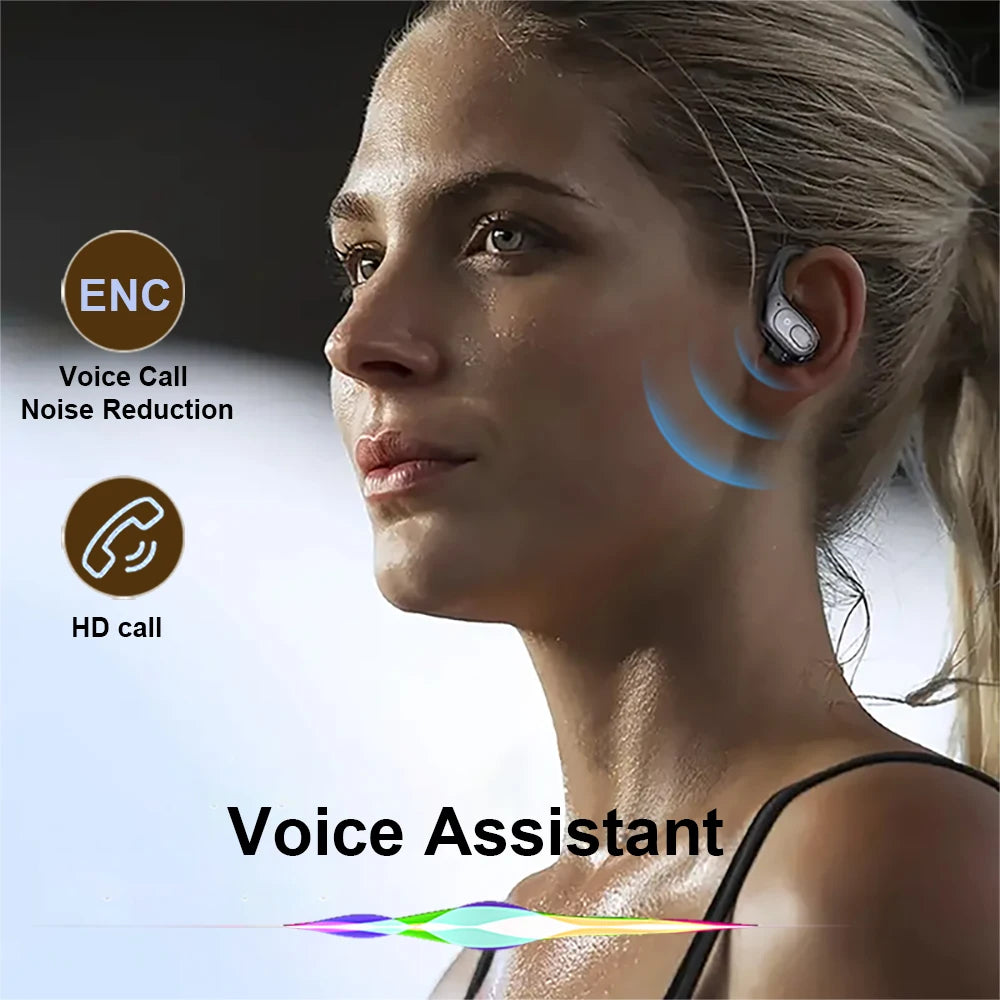 TWS Wireless Bluetooth Earphone Headset 5.3 Sports ear-hook Stereo noise reduction Earbuds HD Call