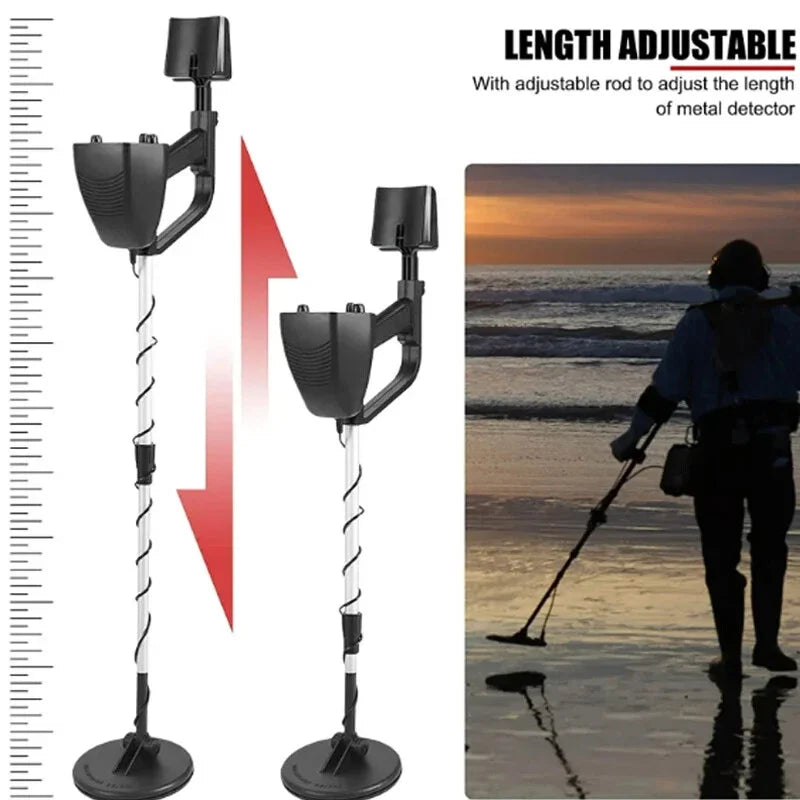 LCD High Accuracy Professional Metal Detectors Waterproof Detect gold & metals