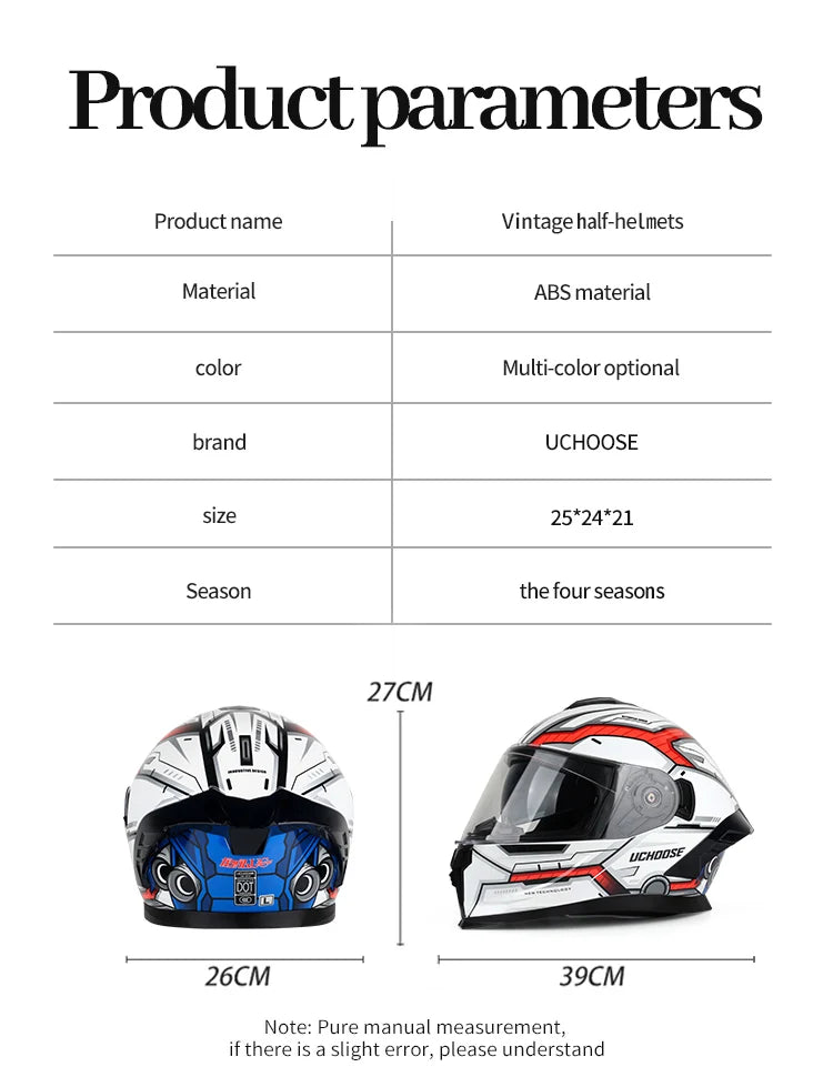 DIY modular helmetDOT Motorcycle Helmet Four Seasons Motocross Racing Modular Flip Up  Men Women