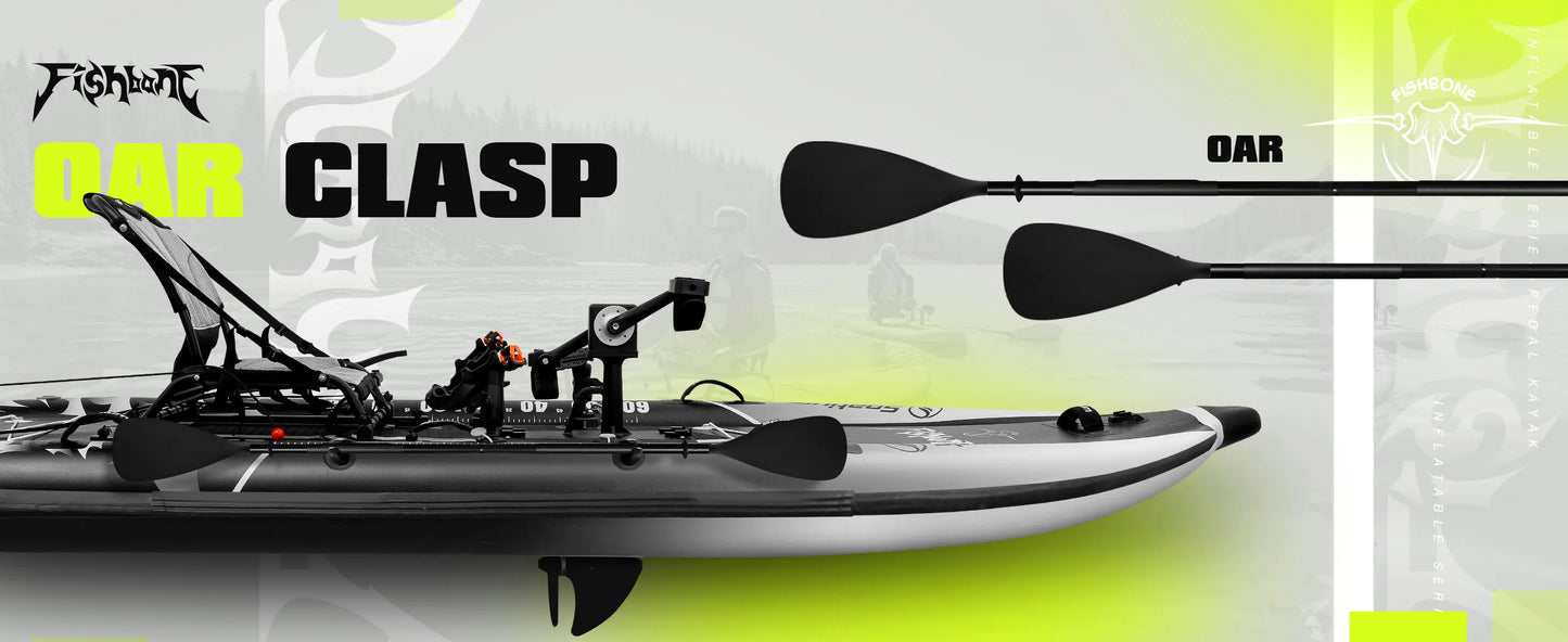 Fishing Kayak Boat Pedal Drive Siton Top Pedal Drive Kayak Orientation System, 11'*44"*4",Cap.507LBS