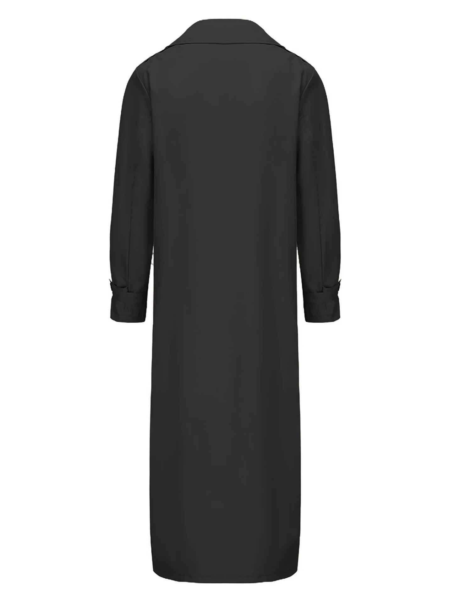 Men s Classic Wool Blend Trench Coat, Removable Belt, Notched Lapel Collar Warm Winter Overcoat