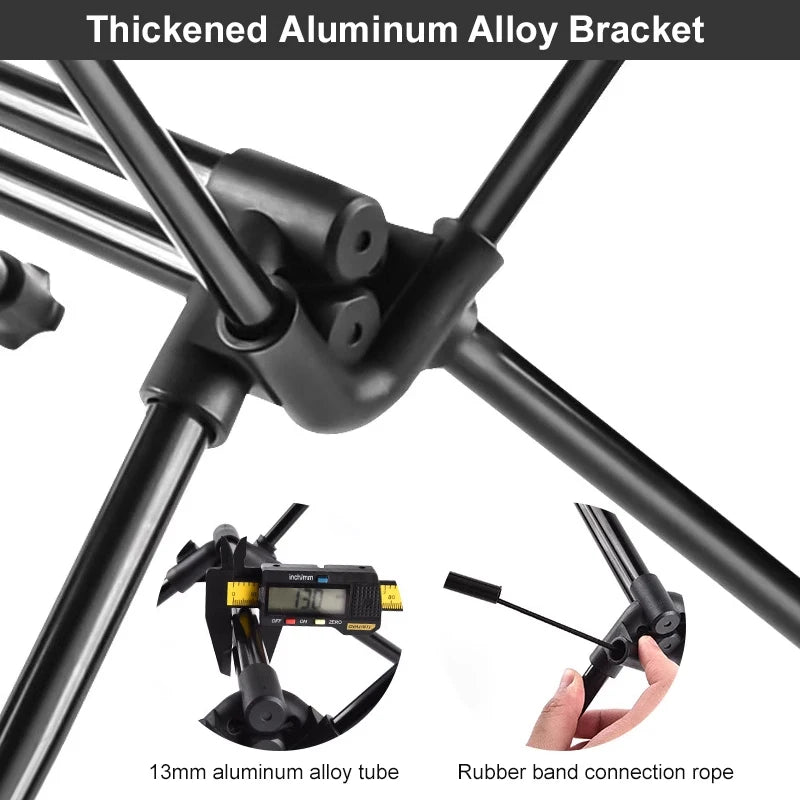 Folding Camping Table Aluminum Lightweight Storage, Mesh Bag for Outdoor Backyard Picnic Hiking