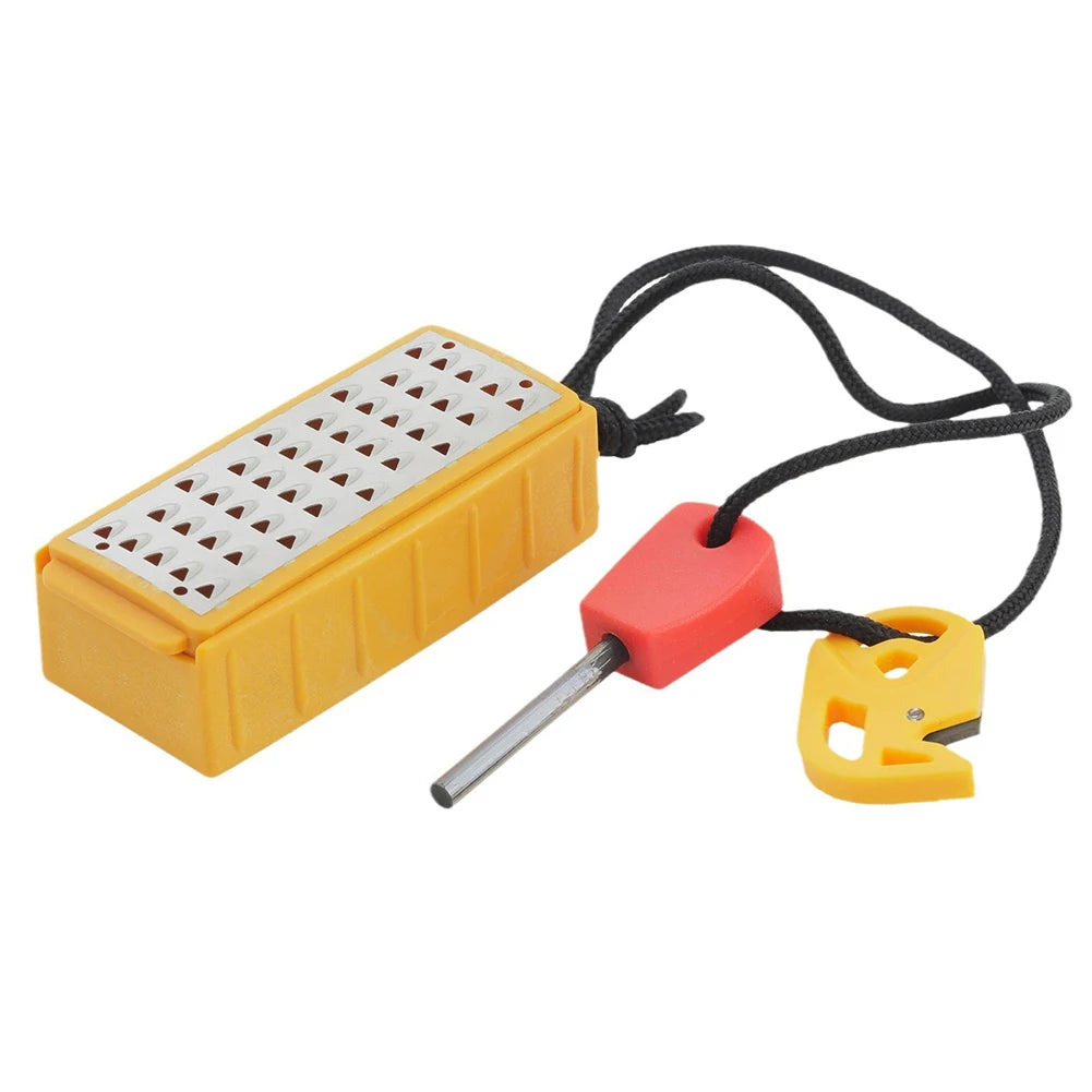 Tinder Maker,Fire Starter Tool Lightweight Stainless Steel Grater Survive,Tool forEmergency