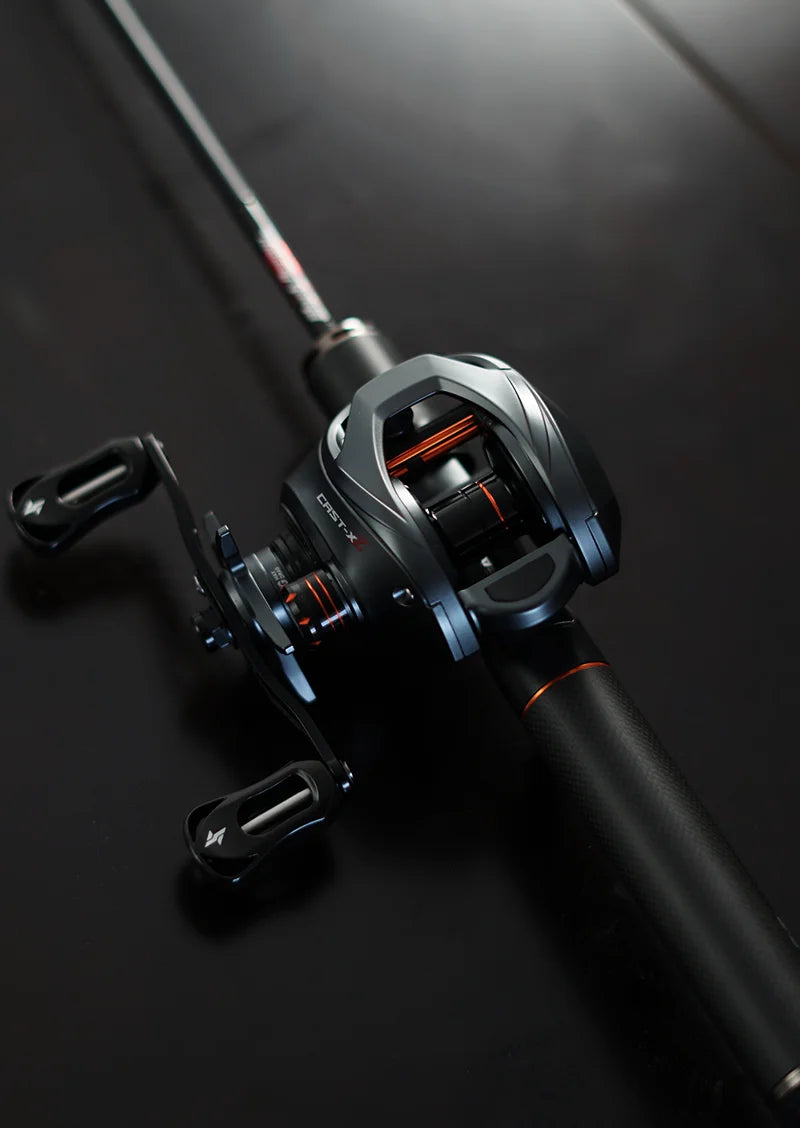 Cast X2 Baitcasting Reel 7.3:1 Hybrid Ceramic Bearing Carbon Fiber Washer Dual Bearing N52 Brake