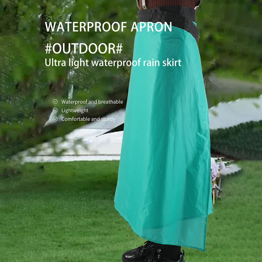 Waterproof Kilt Skirt Ultra Light Thin Rain Skirt  Packable Windbreaker Kilt for Outdoor Hiking
