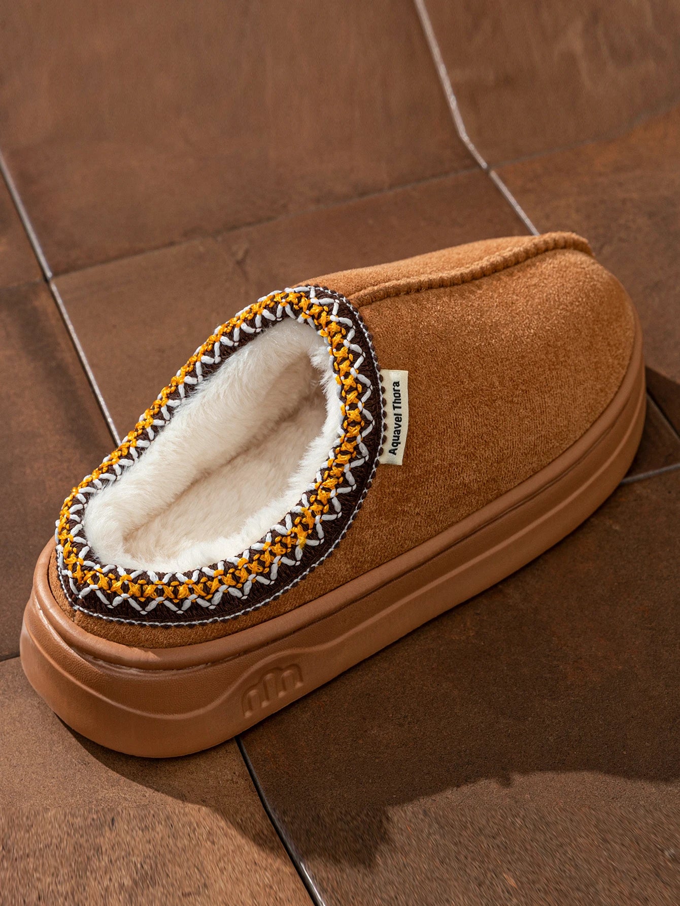 Winter MEN/Women's Slippers fuzzy Fur Anti-slip Soft Sole Outdoor Indoor Warm Comfort Houseshoes