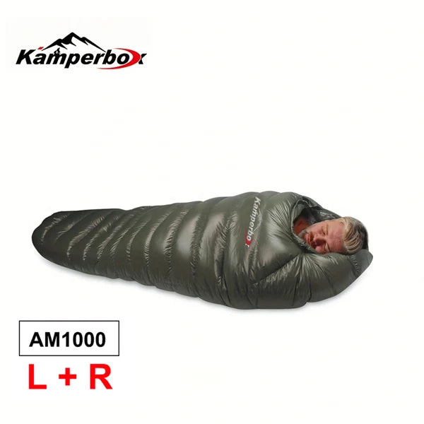 Kamperbox Outdoor Camping Down Sleeping Bag Winter Warm Sleeping Bag Camping Waterproof