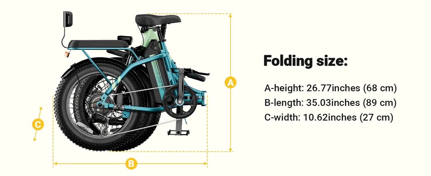 City E-Bike 750W Motor 48V15AH Battery, Seat Back + Footrest Electric Bike 26*3.0-inch Fat Tire