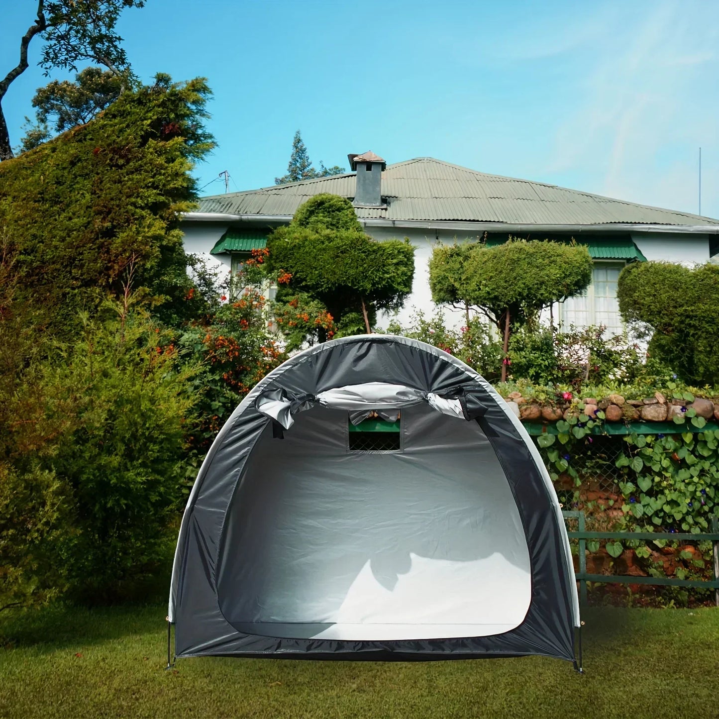 Outdoor Storage Bicycle Shelds,Foldable Portable, Waterproof Foldable Bicycle Protective Gear
