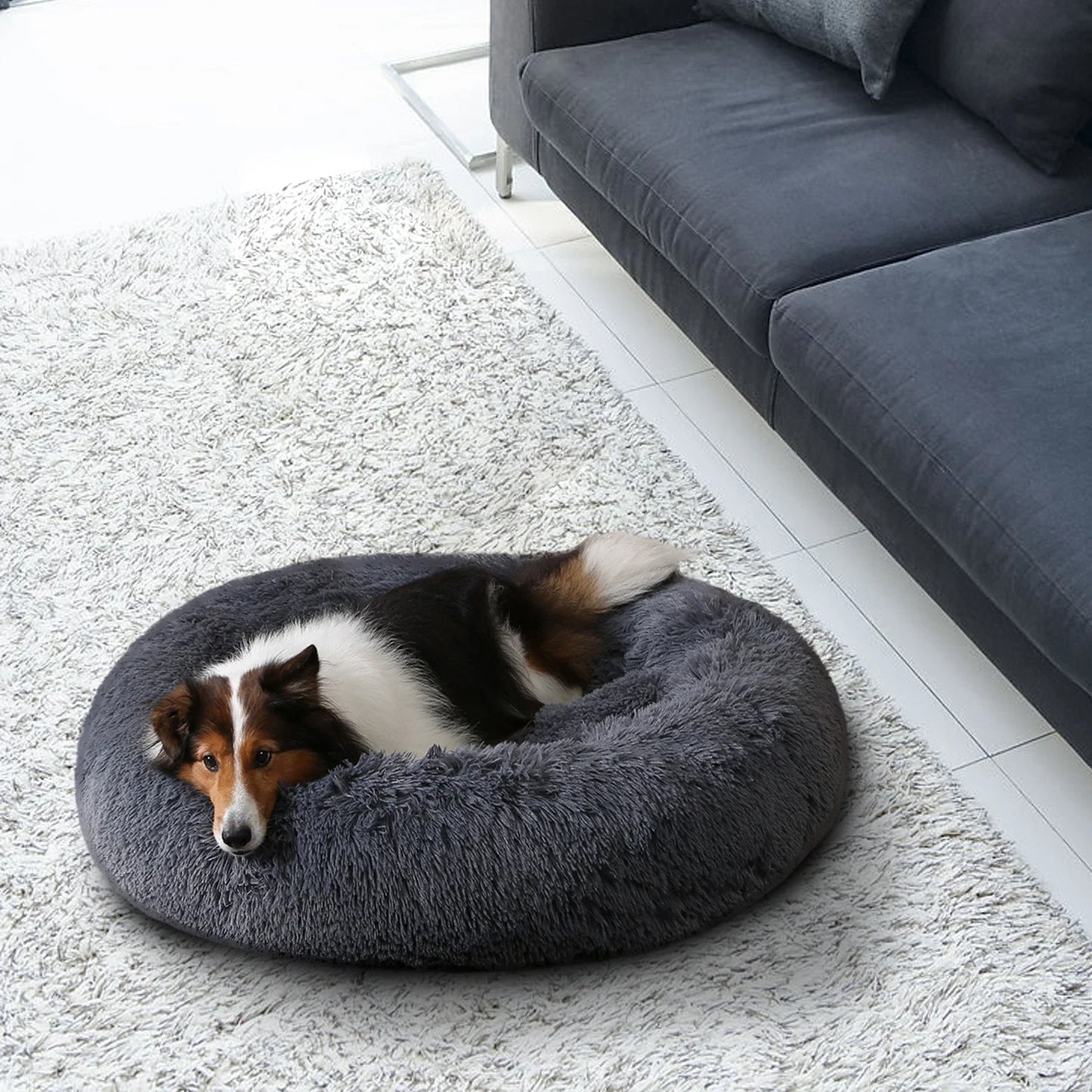 40-120cm Round Plush Dog /Pet Sleeping Bed Cushion Soft